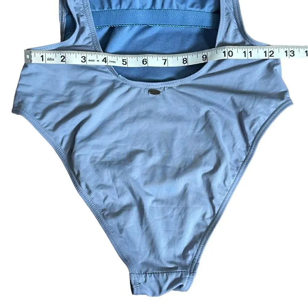Envya Mermaid Script High Cut Low Back Swimsuit XSMALL - Picture 10 of 13